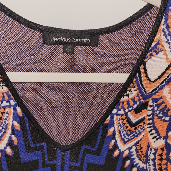 Flying Tomato Sleeveless Bodycon Mini Boho Tribal Aztec Dress Size S - Picture 3 of 3